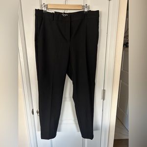NWT - black w/ grey pinstripe ankle length pants